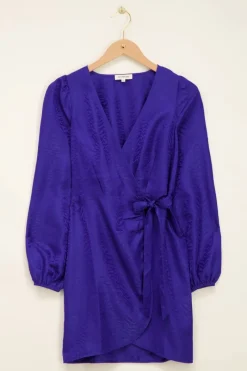 My Jewellery Robe Portefeuille Bleue Jacquard Zébré Clearance