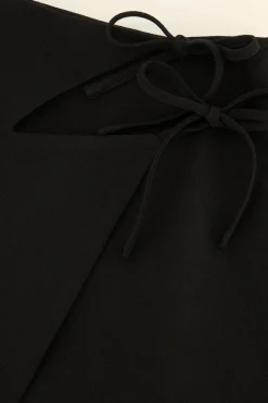 My Jewellery Robe Portefeuille Noire à Double Nœud Sale