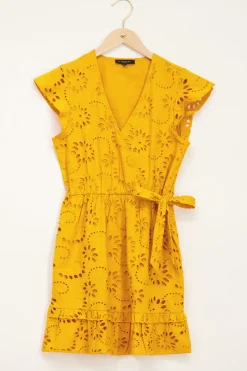 My Jewellery Robe Portefeuille Ocre En Broderie Discount
