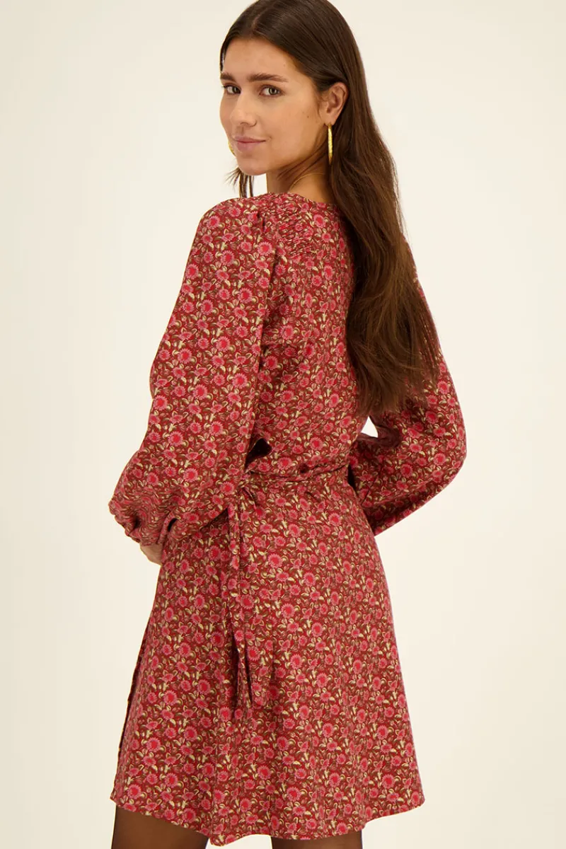 My Jewellery Robe Portefeuille Rouge à Imprimé Floral Online