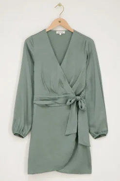 My Jewellery Robe Portefeuille e Avec Ceinture Vert Online