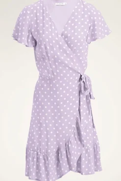 My Jewellery Robe Portefeuille Violette à Pois Fashion