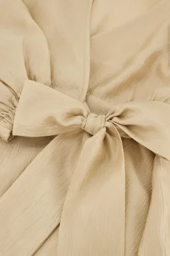 My Jewellery Robe Taupe Avec Aspect Satiné Sale