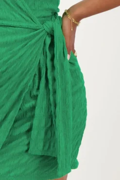 My Jewellery Robe e Avec Chevauchement Et Structure Vert Clearance