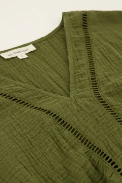 My Jewellery Robe Verte Foncée En Mousseline Vert foncé Sale