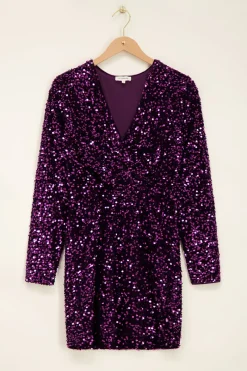 My Jewellery Robe te à Paillettes Violet Sale