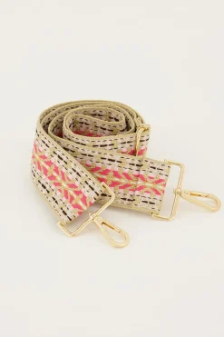 My Jewellery Sac à Bandoulière Aztèque Rose clair Discount