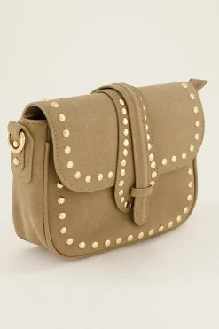 My Jewellery Sac à Bandoulière Beige Avec Clous Dorés Hot