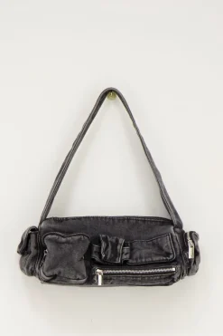 My Jewellery Sac à Bandoulière En Denim Gris Avec Compartiments Et Fermetures éclair Gris/Gris foncé Best