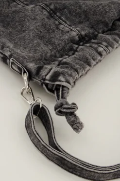 My Jewellery Sac à Bandoulière Gris En Denim New