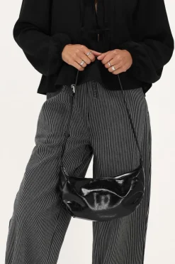 My Jewellery Sac à Bandoulière Vernis Noir New