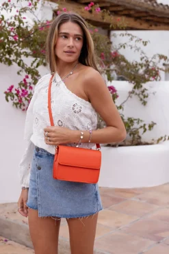My Jewellery Sac à Bandoulière En Simili Cuir Orange Online