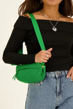 My Jewellery Sac à Bandoulière Foncé Vert Fashion