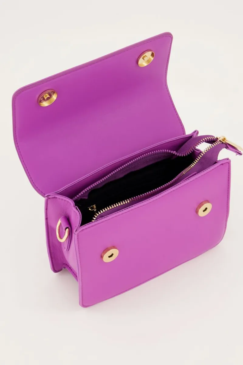 My Jewellery Sac à Bandoulière En Simili Cuir Violet Fashion