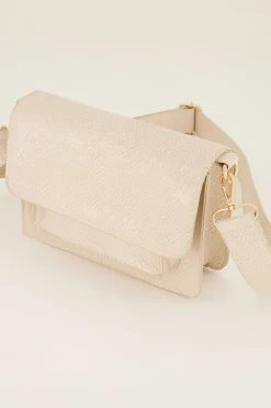 My Jewellery Sac à Main Avec Bandoulière Et Motif Croco Beige Fashion