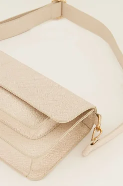 My Jewellery Sac à Main Avec Bandoulière Et Motif Croco Beige Fashion