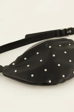 My Jewellery Sac Banane Noir Avec Clous Hot