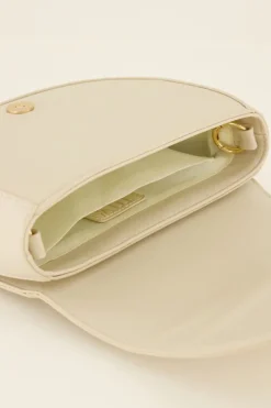 My Jewellery Sac Demi-lune à Bandoulière Corde Beige Clearance