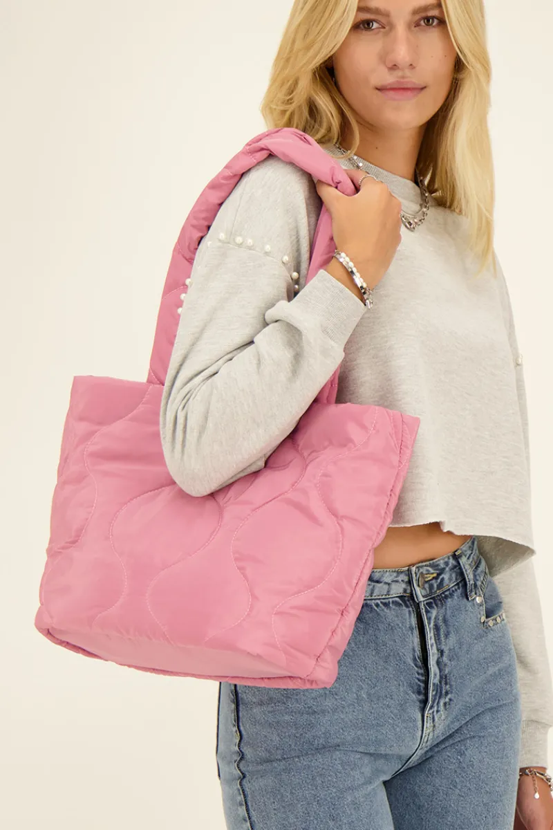 My Jewellery Sac Cabas Matelassé Rose Fashion