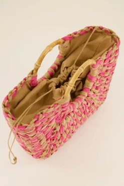 My Jewellery Sac En Osier Rose Discount