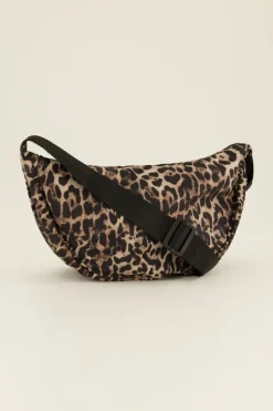 My Jewellery Sac Porté épaule Marron à Imprimé Léopard Outlet