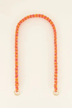 My Jewellery Sangle Bandoulière Orange Et Rose New