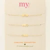 My Jewellery Set De 3 Bracelets à 3 Coeurs Sale