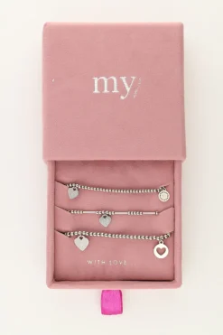 My Jewellery Set De Bracelets Candy Avec Cœurs Sale