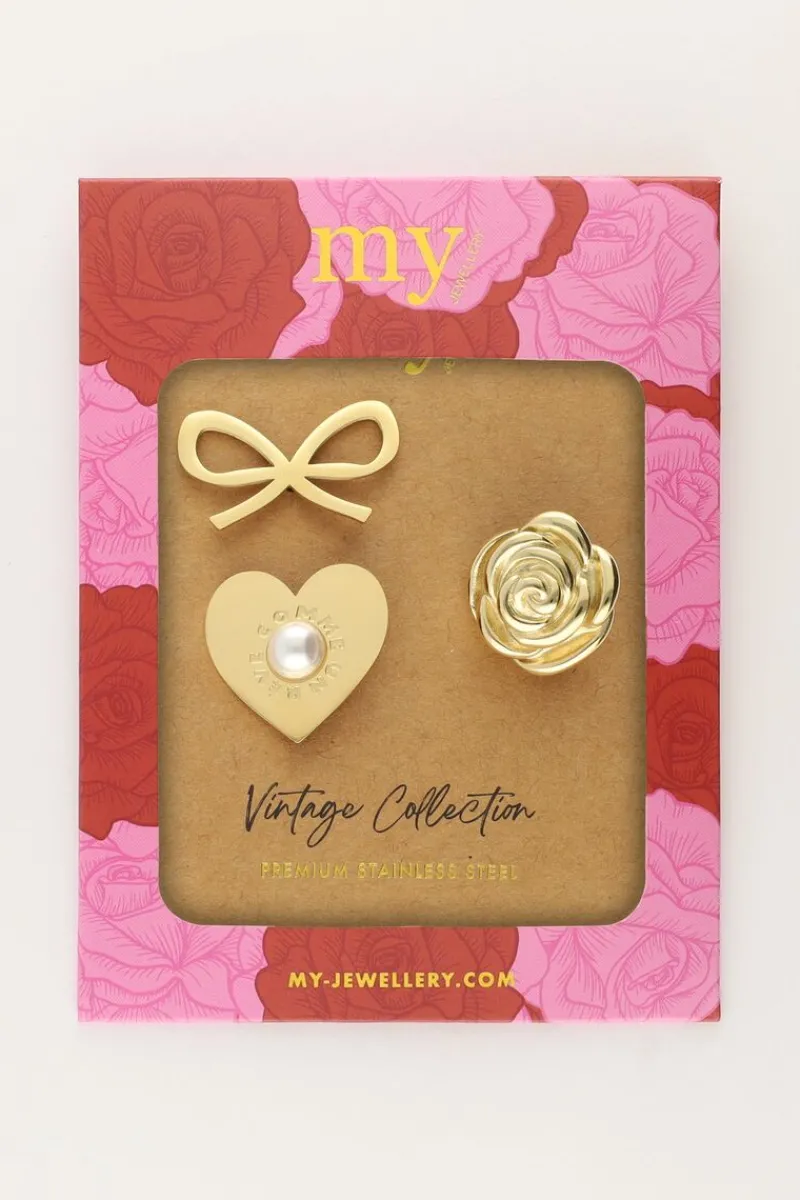 My Jewellery Set De Broches Vintage New