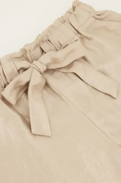 My Jewellery Short Beige Satiné Avec Nœud Sale