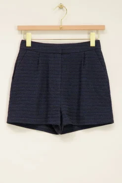 My Jewellery Short En Tweed Lurex Bleu Hot