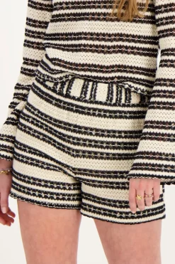 My Jewellery Short En Crochet Noir Et Beige Sale