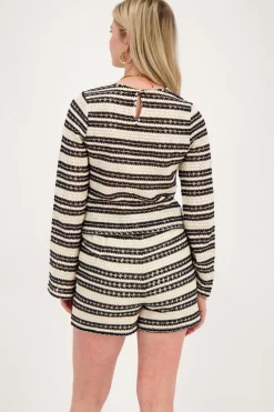 My Jewellery Short En Crochet Noir Et Beige Sale