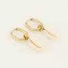 My Jewellery Sunchasers Boucles D’oreilles Ovales à Coquillage New