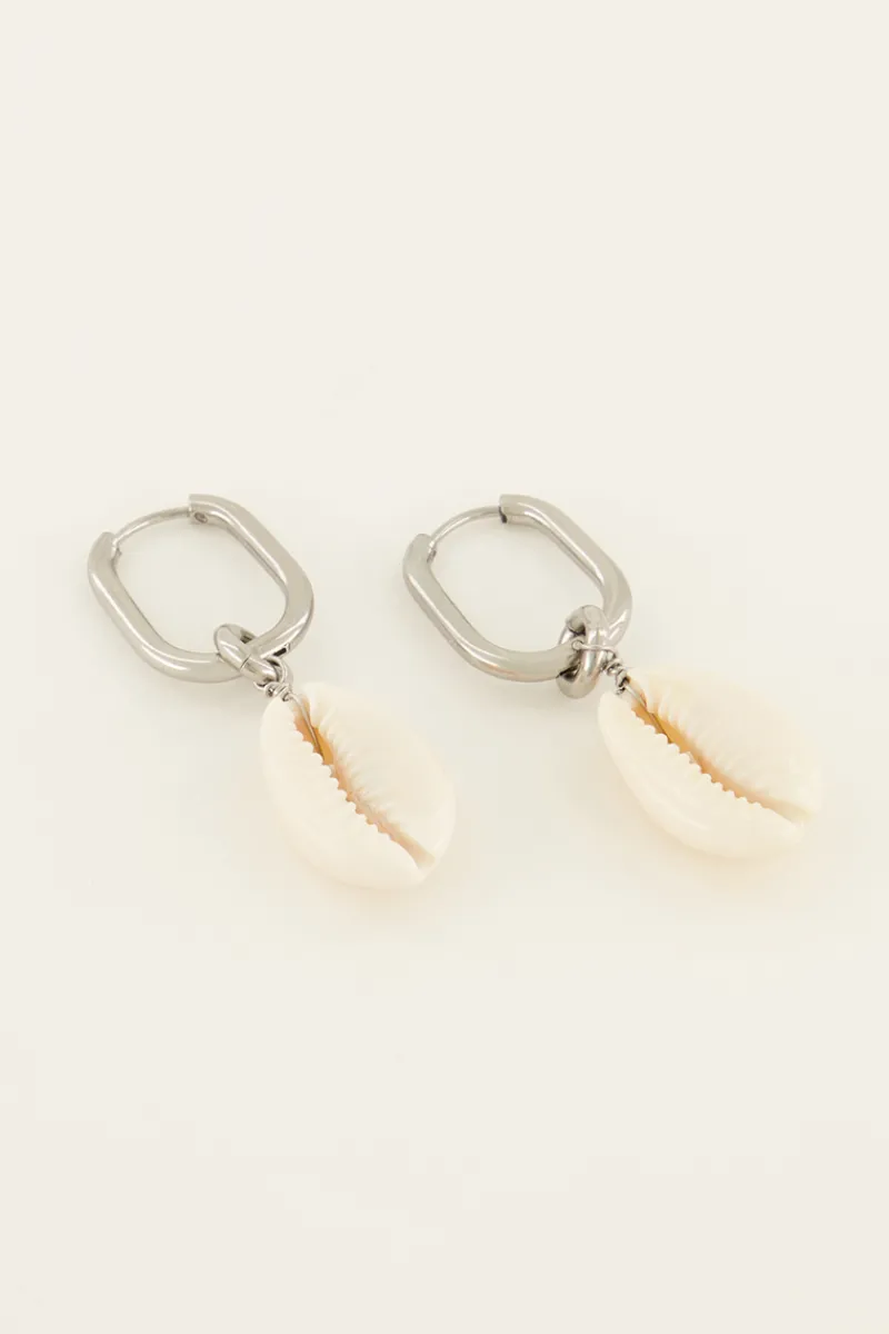 My Jewellery Sunchasers Boucles D’oreilles Ovales à Coquillage New