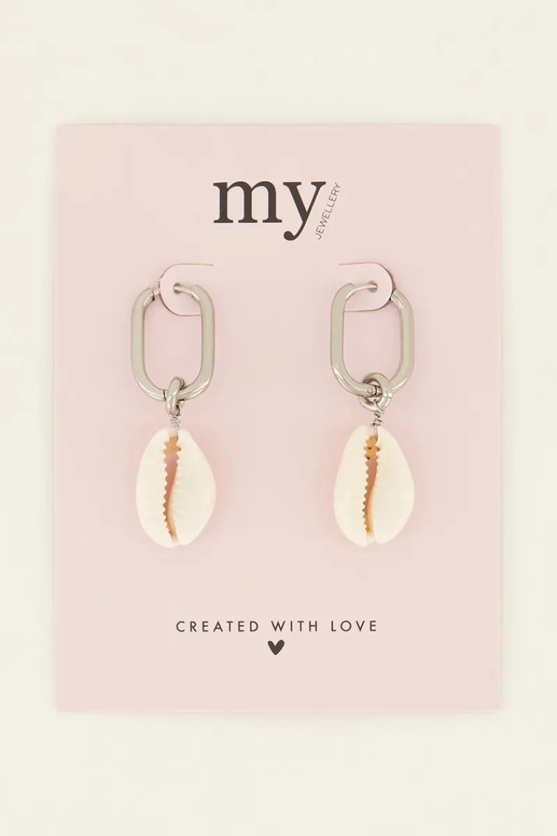 My Jewellery Sunchasers Boucles D’oreilles Ovales à Coquillage New