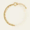 My Jewellery Sunchasers Bracelet De Cheville Chaînes Et Perles Blanches Best