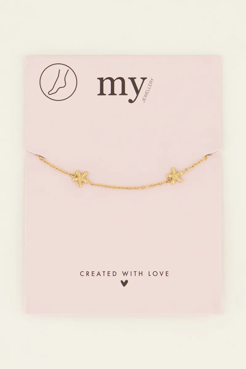 My Jewellery Sunchasers Bracelet De Cheville Chaîne à Fleurs Outlet
