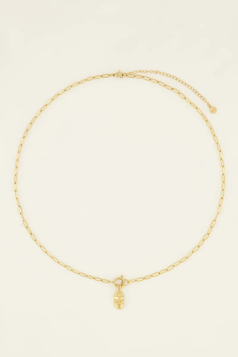 My Jewellery Sunchasers Collier Avec Fermoir Et Pendentif Scarabée Outlet