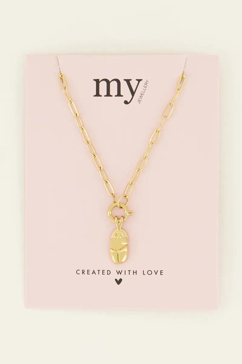 My Jewellery Sunchasers Collier Avec Fermoir Et Pendentif Scarabée Outlet