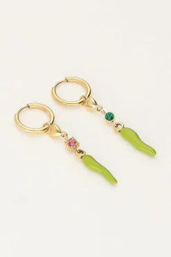 My Jewellery Sunrocks Boucles D'oreilles Avec Coeur Et Poivre Hot