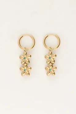 My Jewellery Sunrocks Boucles D'oreilles Avec Doubles Fleurs Best