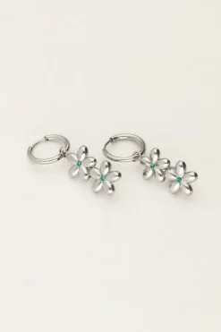 My Jewellery Sunrocks Boucles D'oreilles Avec Doubles Fleurs Best