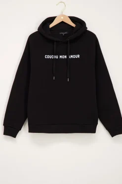 My Jewellery Sweat à Capuche Noir « Au Revoir » Blanc/Noir Discount
