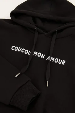 My Jewellery Sweat à Capuche Noir « Au Revoir » Blanc/Noir Discount