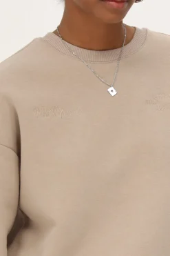 My Jewellery Sweat Beige "Head In The Clouds" Marron/Beige Clearance