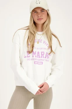 My Jewellery Sweat Blanc Le Marais Blanc/Violet clair Clearance
