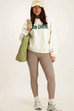 My Jewellery Sweat Blanc Mon Chéri Vert/Blanc Fashion