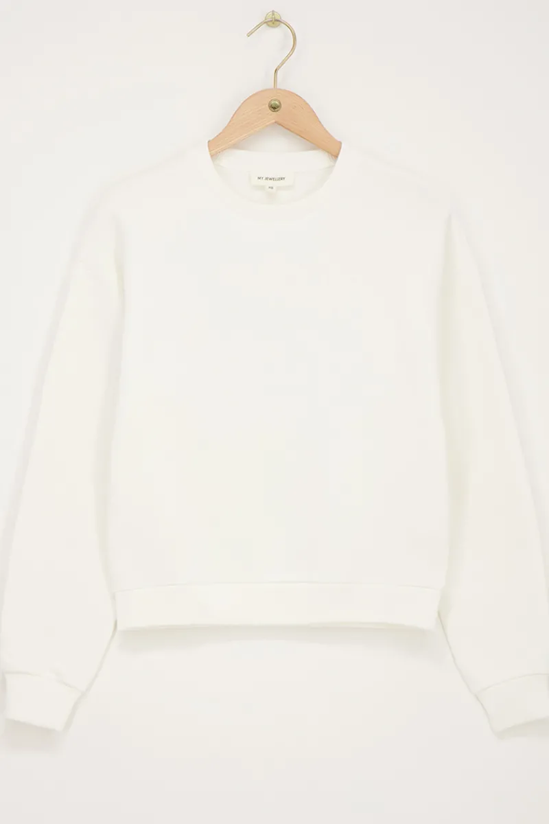 My Jewellery Sweat Blanc "Paris La Ville" Blanc/Rouge New