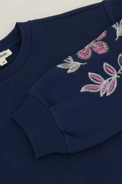 My Jewellery Sweat Avec Broderie Bleu foncé Online